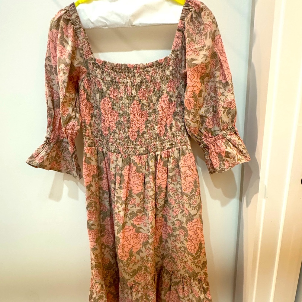 Victoria Dunn, 3 quarter sleeve midi dress, XS, never worn
